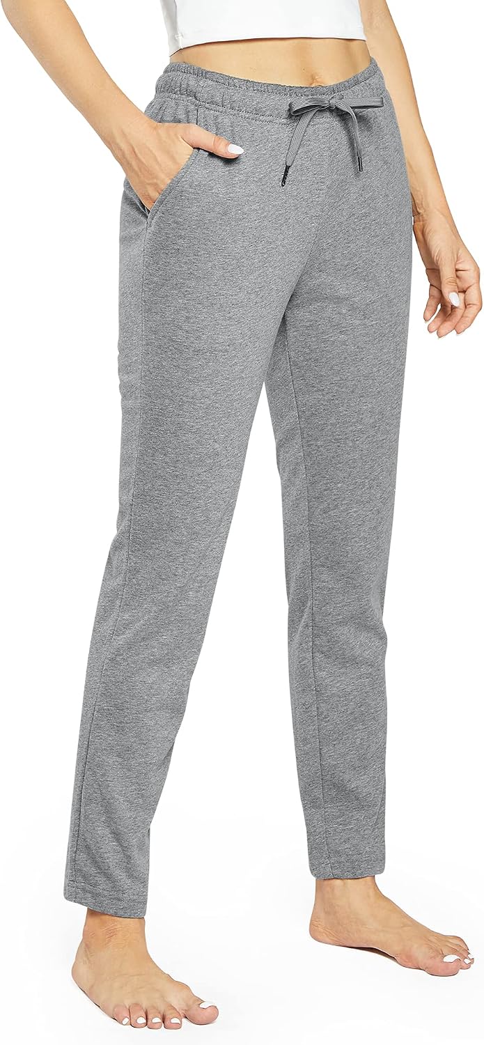 Thumbnail 1 de OUGES Womens Cotton Joggers Open Bottom Trousers