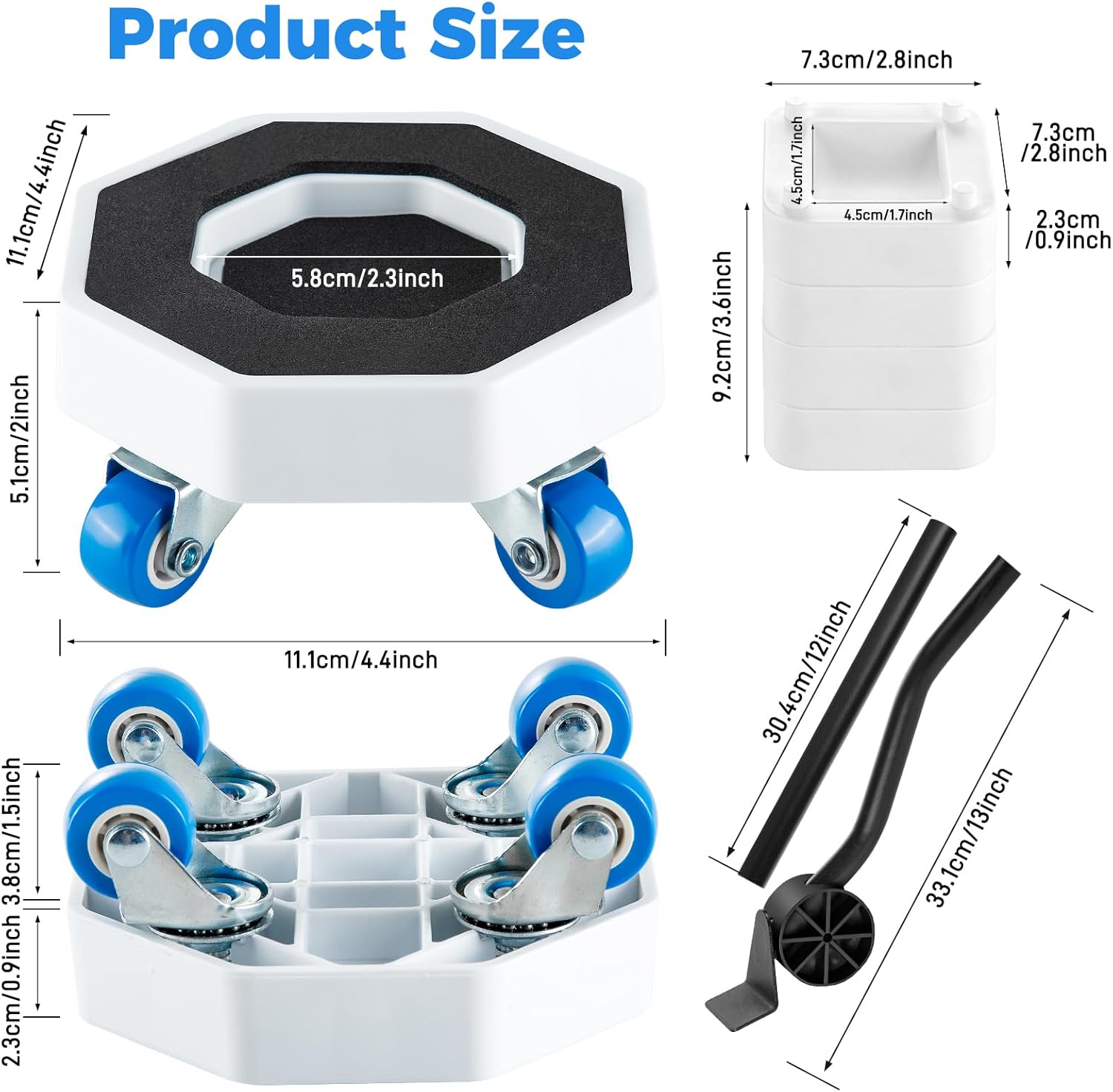 Thumbnail 5 de 360° Rotating Furniture Sliders with Wheels – Heavy Duty Moving Kit for Up to 350kg