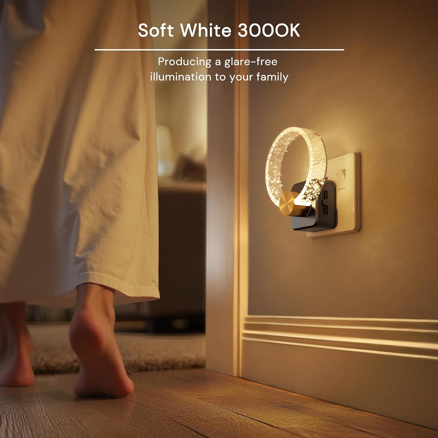 Detalle de LOHAS-LED Rotatable Plug-in Night Light with Dusk-to-Dawn Sensor