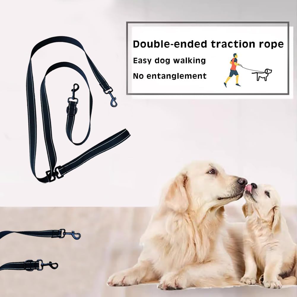 Thumbnail 4 de Double-Ended Reflective Dog Lead — Anti-Pull, Non-Tangle for Medium and Large Dogs