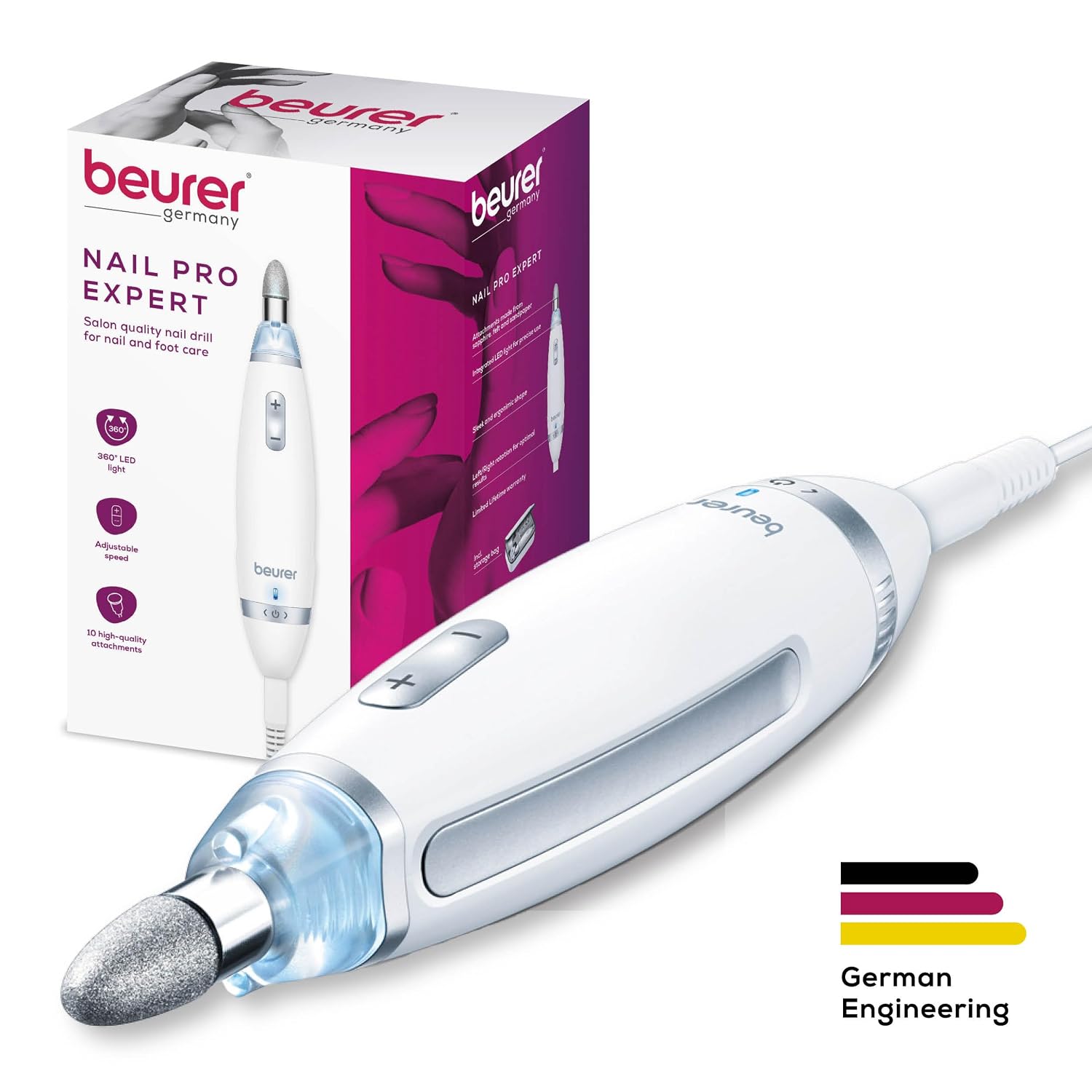 Thumbnail 5 de Beurer MP62 Nail Drill Kit with 10 Attachments ⚙