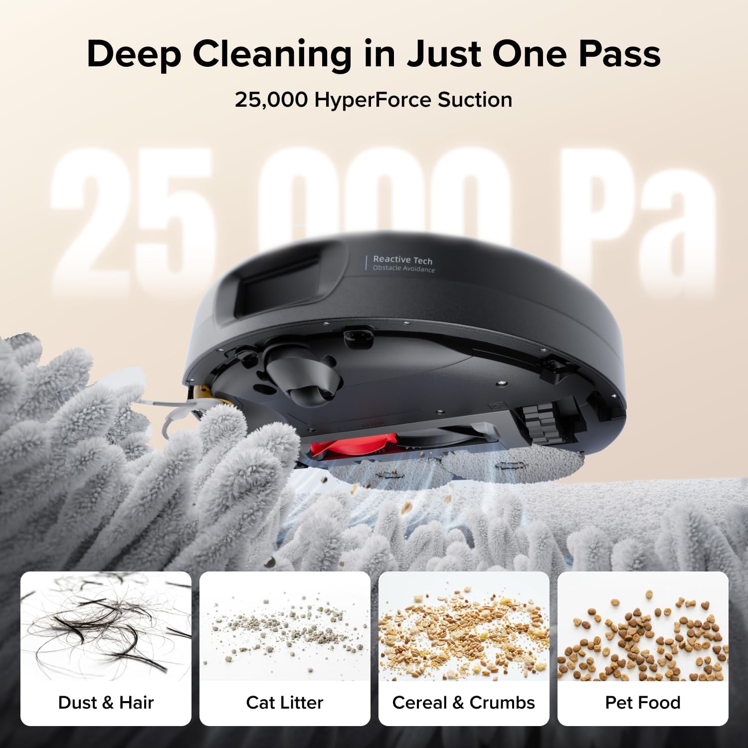 Detalle 2 de roborock Qrevo 2 Pro Set Robot Vacuum and Mop, 25,000 Pa Suction, FlexiArm