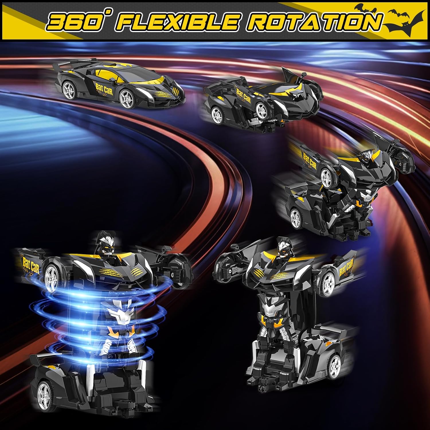 Detalle 2 de BLUEJAY Transform RC Car 1:18 360°
