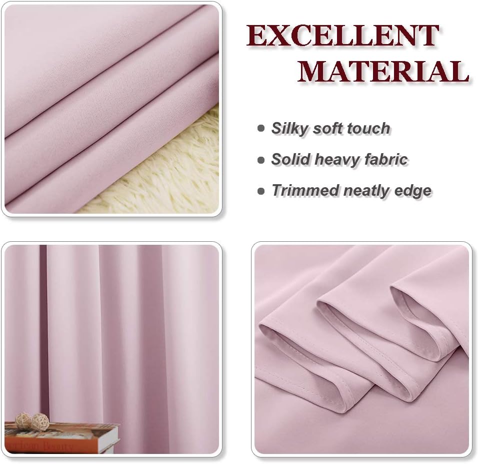 Thumbnail 6 de PONY DANCE Pink Curtains for Girls Bedroom 54 drop 2 Panels 💫