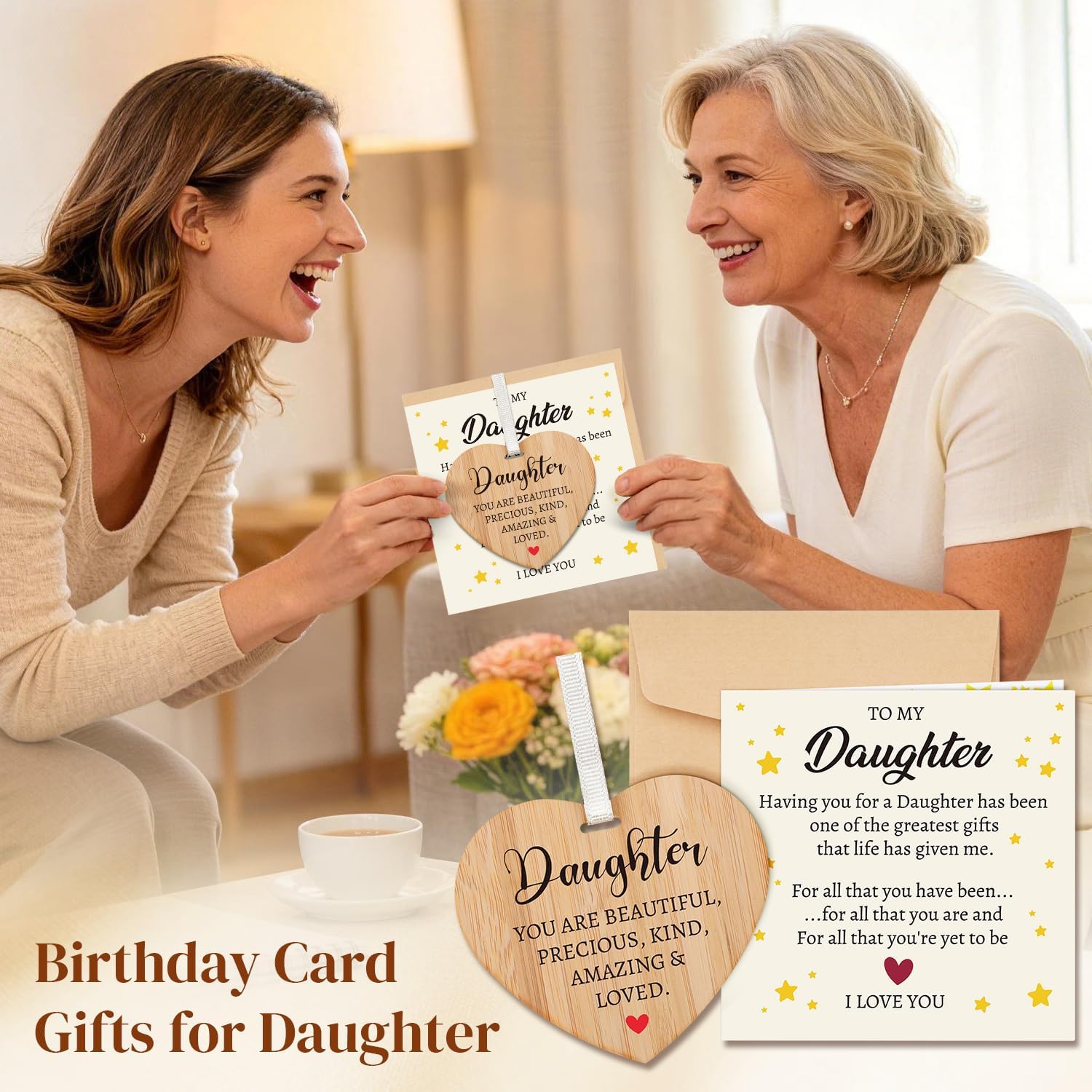 Thumbnail 2 de Welsky Daughter Birthday Cards with Envelope