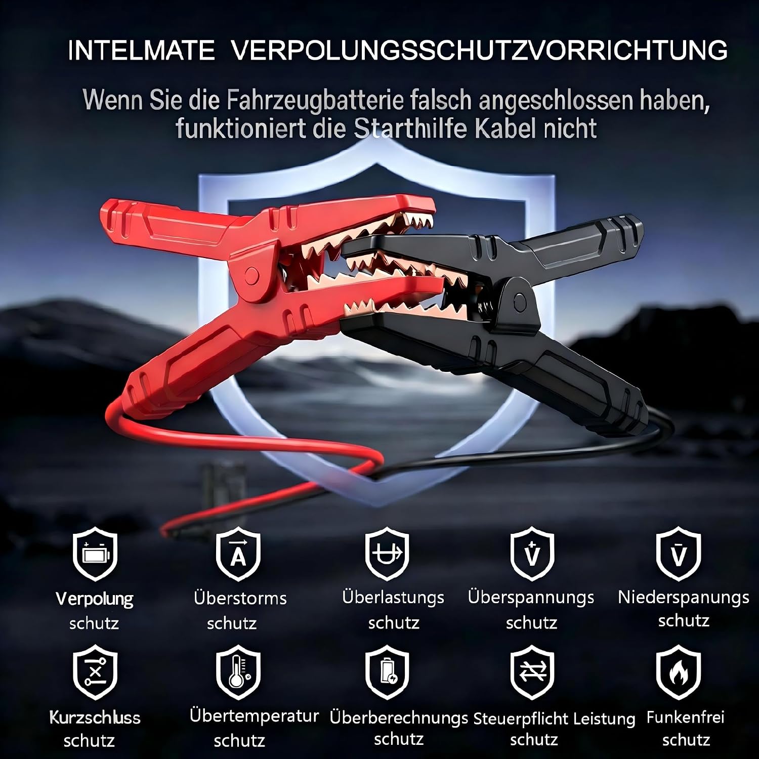 Thumbnail 6 de KOPUO Starthilfe Powerbank 8000mAh mit Kompressor, 150 PSI – notfall-Boost für Auto, 8L Benzin & 6.5L Diesel