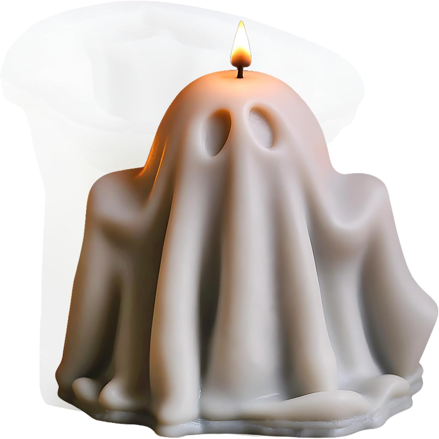 Detalle de XIAOSHUI Ghost Candle Mold Silicone