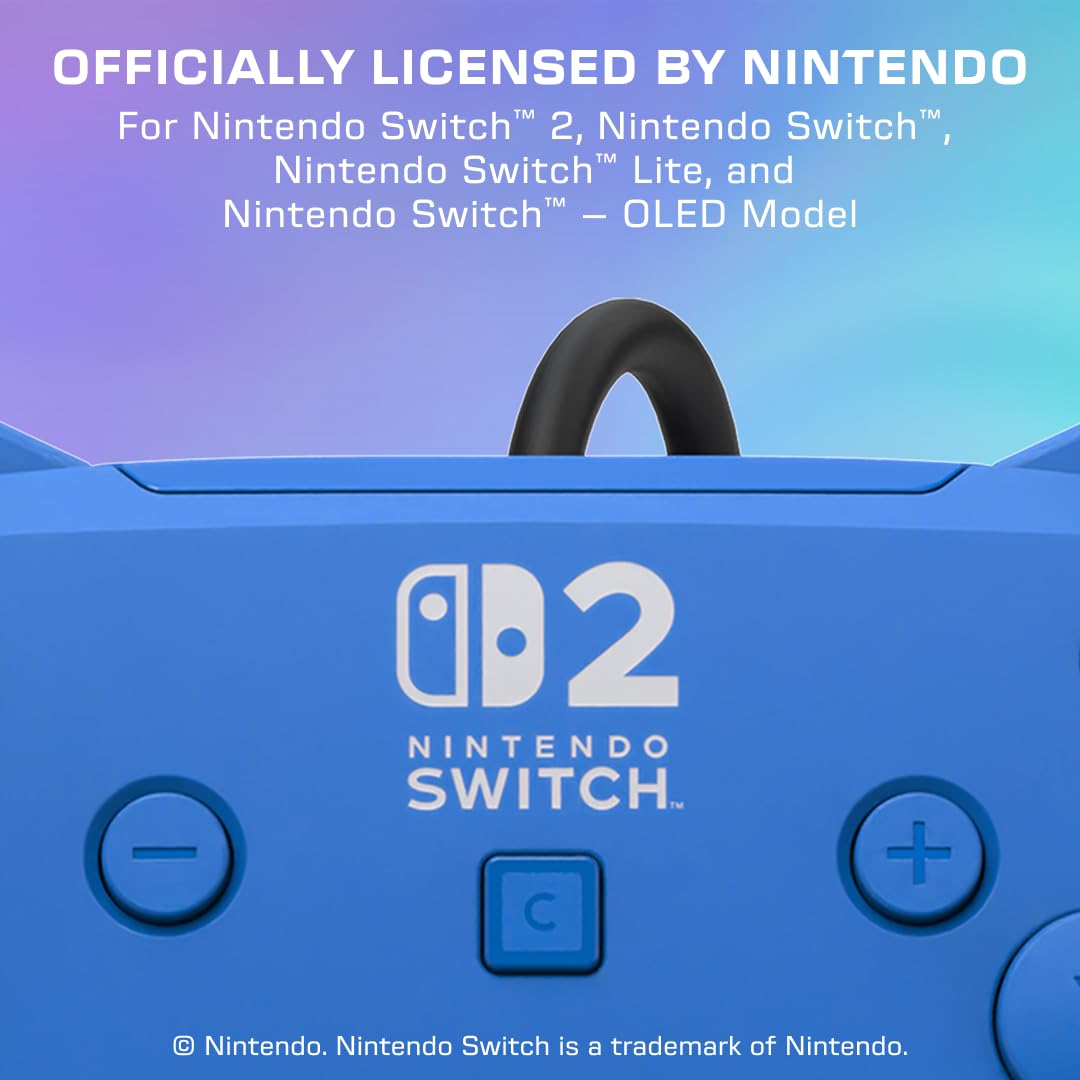 Thumbnail 1 de Turtle Beach Afterglow Wave RGB-Gaming-Controller (blau) – offiziell lizenziert für Nintendo Switch 2