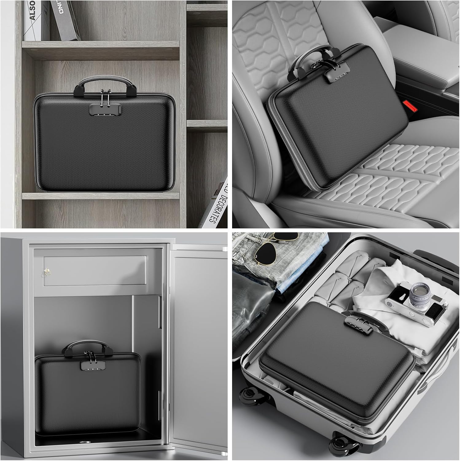 Detalle 1 de DocSafe DS0105 Fireproof File Organizer, Hard Shell, 13 Pockets and Combination Lock