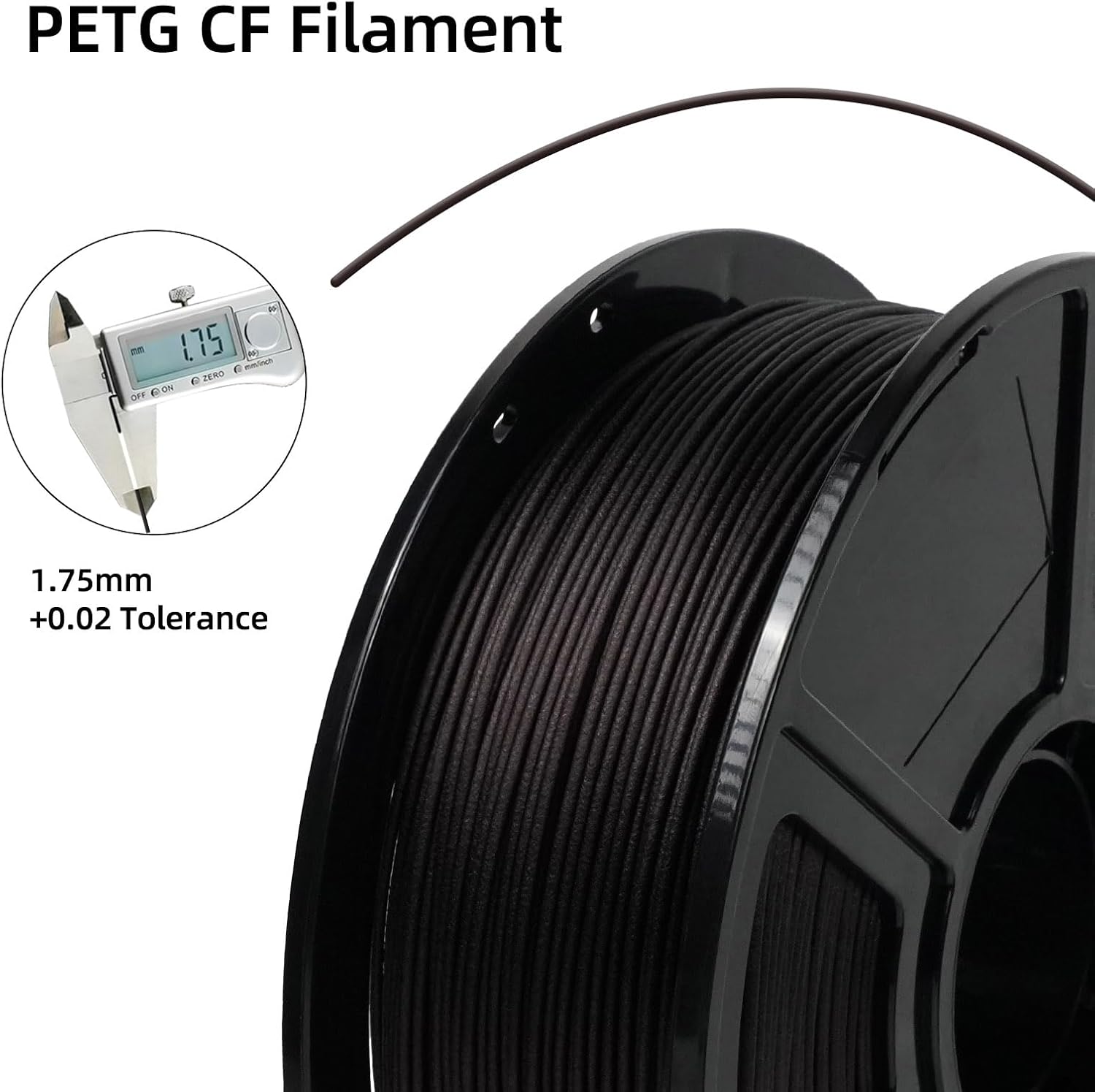 Detalle de FLASHFORGE PETG CF 3D Printer Filament 1.75mm for Strong Functional Parts