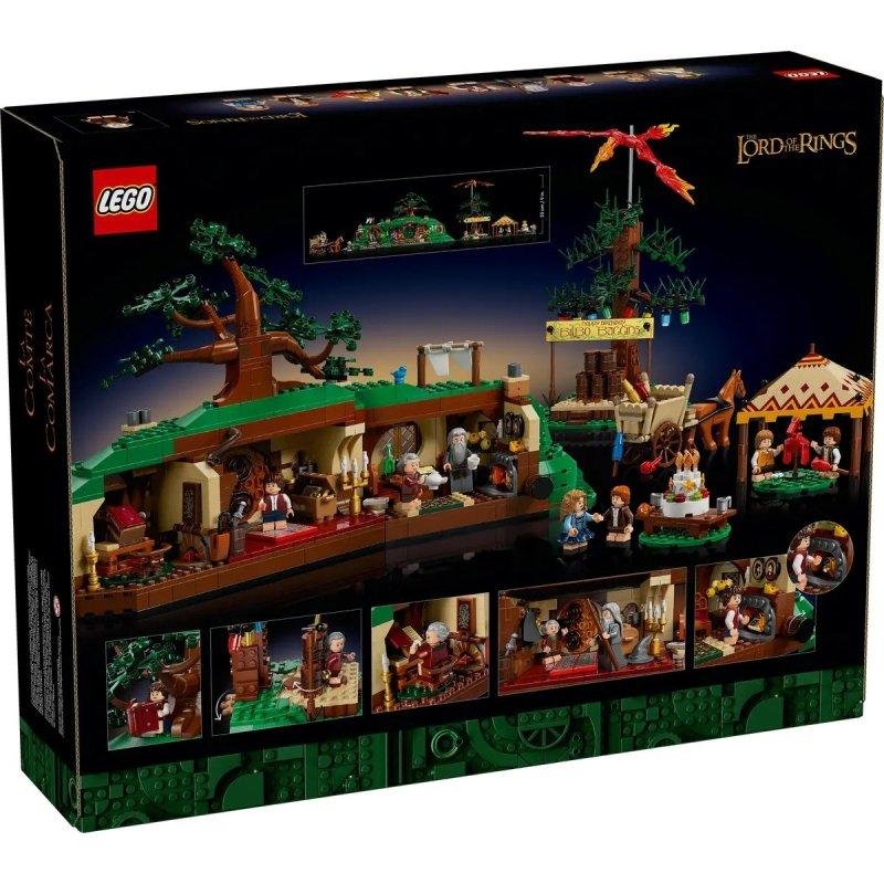 Detalle de LEGO Icons El Señor de los Anillos La Comarca 10354 — 2017 piezas