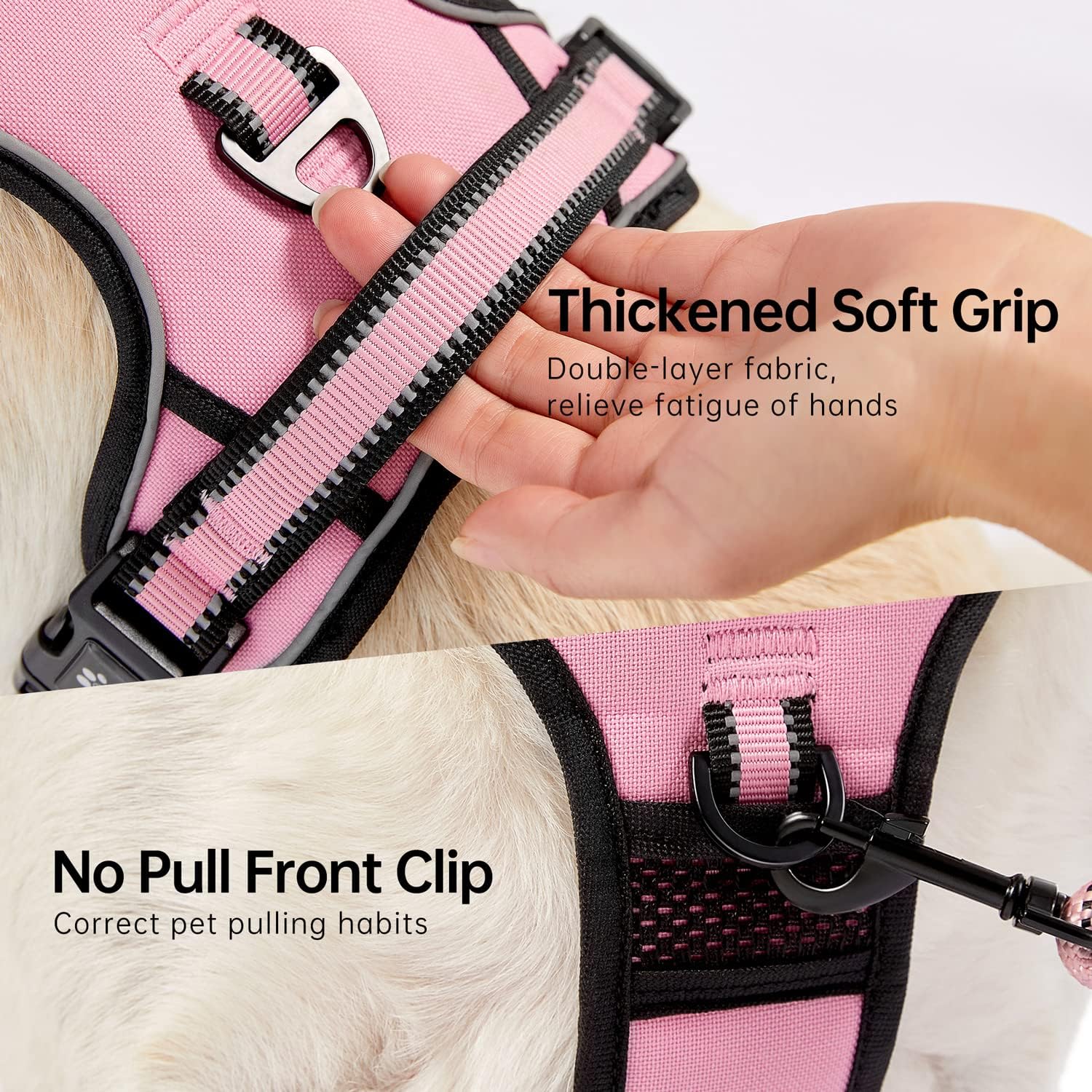 Thumbnail 5 de NESTROAD Small Pink Dog Vest Harness S