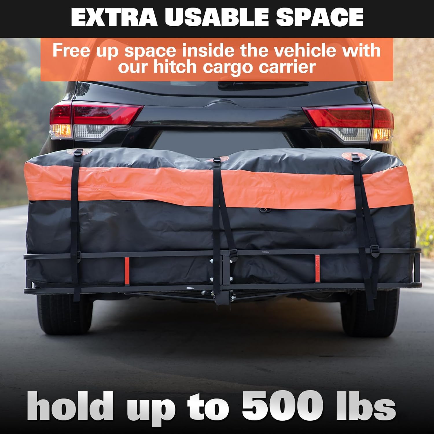 Detalle de Weize Folding Hitch Cargo Carrier 500-lb Capacity