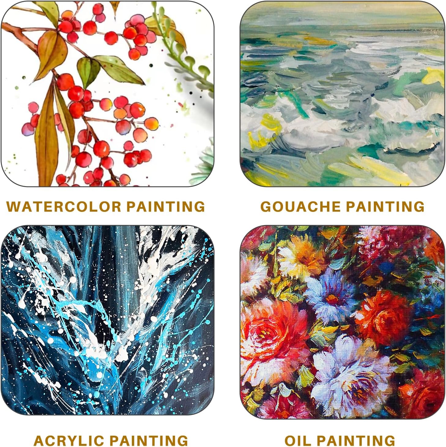 Thumbnail 6 de Artecho Pinselset für Acrylfarben, Aquarell, Öl & Steinmalerei – 32 Pinselgrößen inkl. Organisationstasche