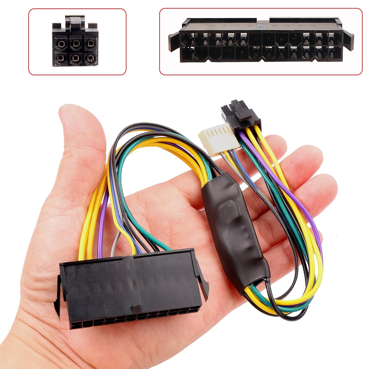 Thumbnail 6 de ELFJMZP ATX 24-Pin to ATX 6-Pin + HP 2.54mm 6P-4P Power Adapter Cable for HP Z220/Z230, EliteDesk 800 G1 & ProDesk 600 G1