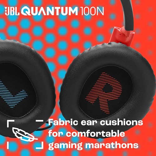 Detalle de JBL Quantum 100N: casque gaming filaire à son précis et confort durable