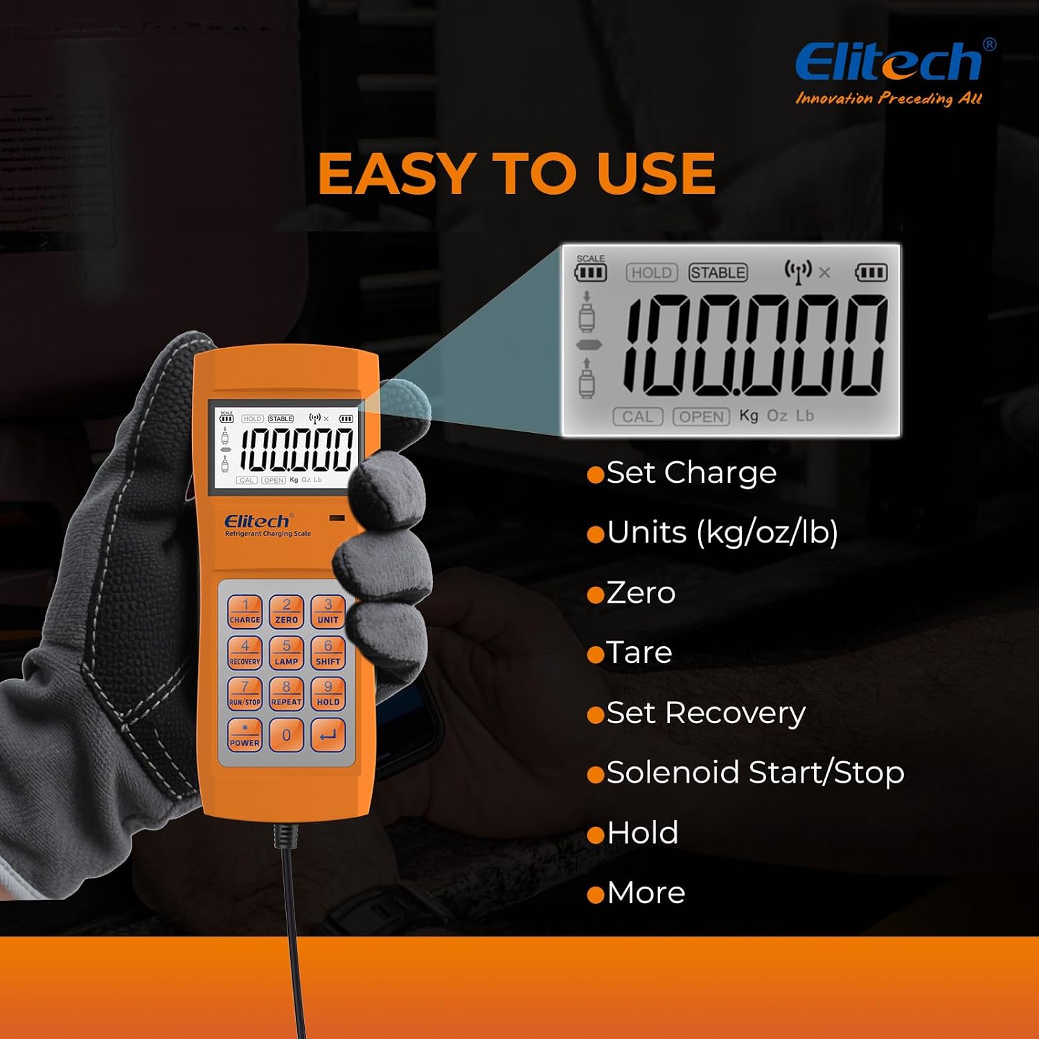 Detalle 2 de Elitech Refrigerant Scale 330 lb