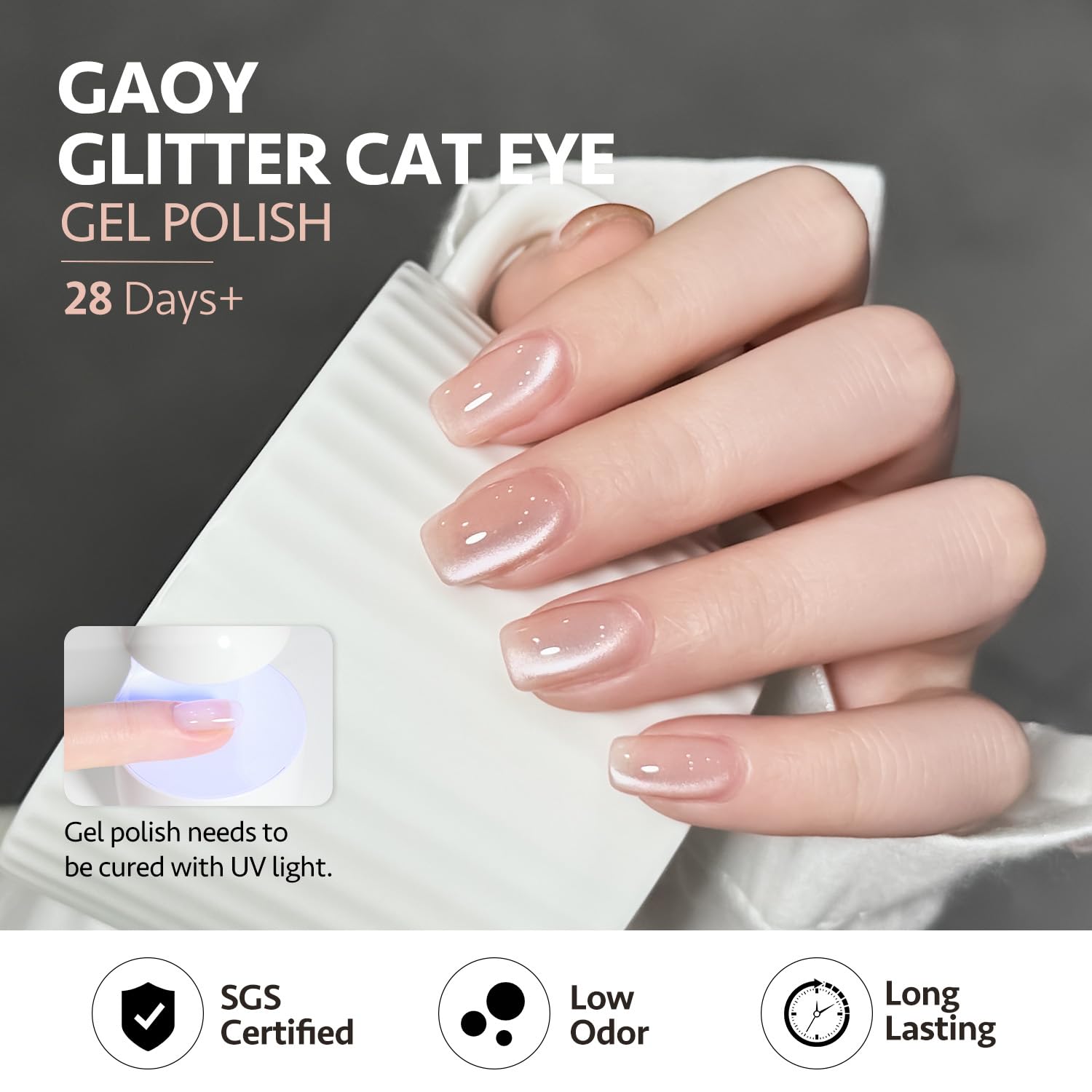 Thumbnail 4 de GAOY Glassy Cat Eye 16ml Gel Polish 💅