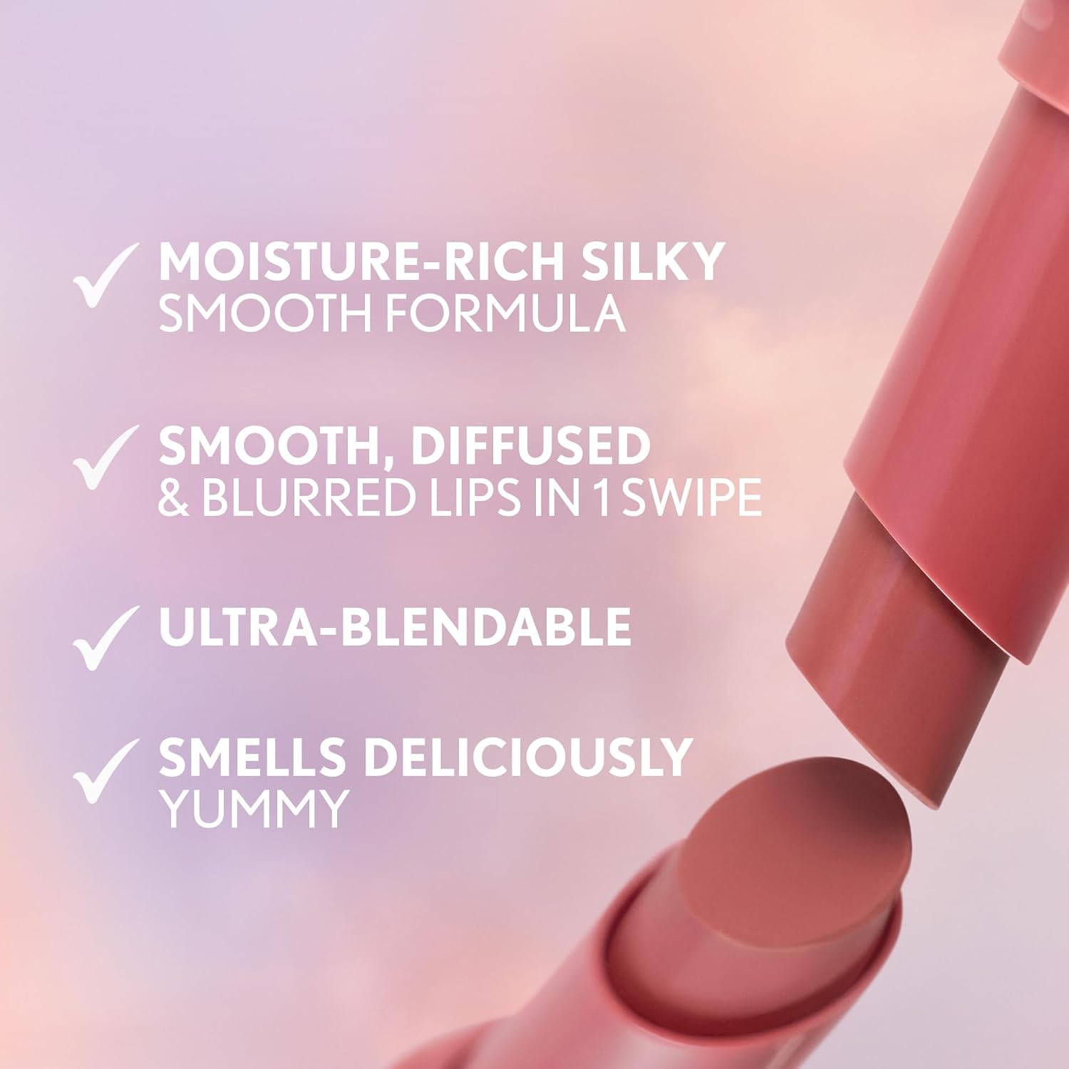 Detalle 2 de CoverGirl Clean Fresh Yummy Blur Lipstick in 180 Hunny Blur (Deep Plum)