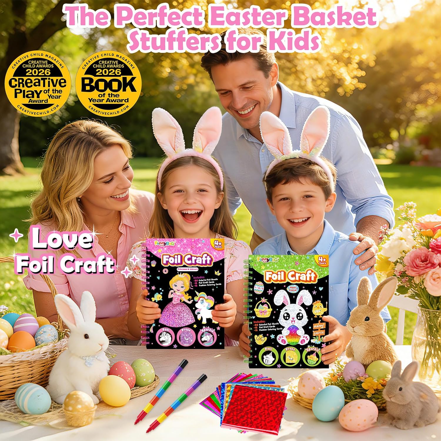 Thumbnail 5 de FUNNYB&G Foil Art Crafts Kit 16pcs 🎨