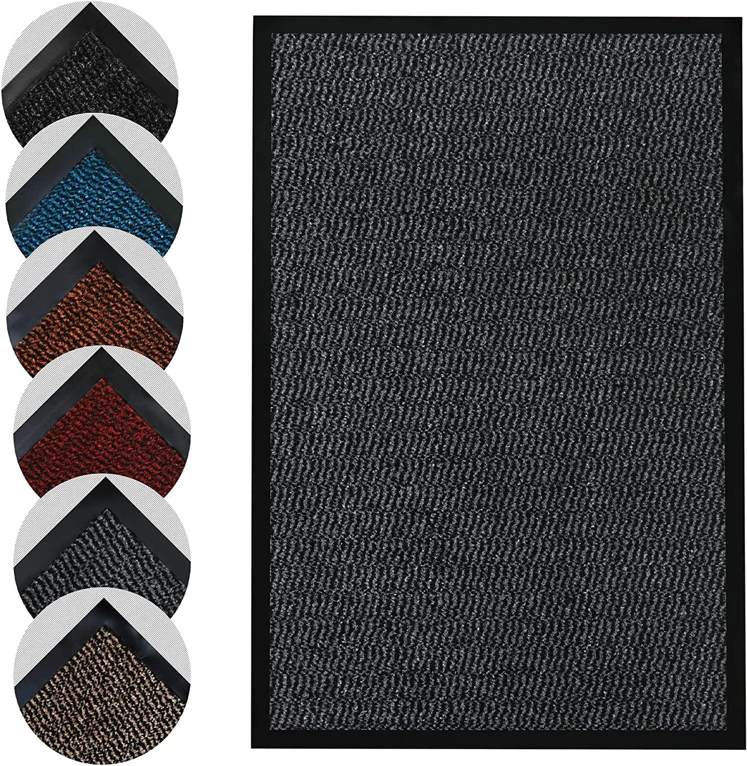 Detalle de Homatz Door Mat 50 x 80cm Heavy Duty