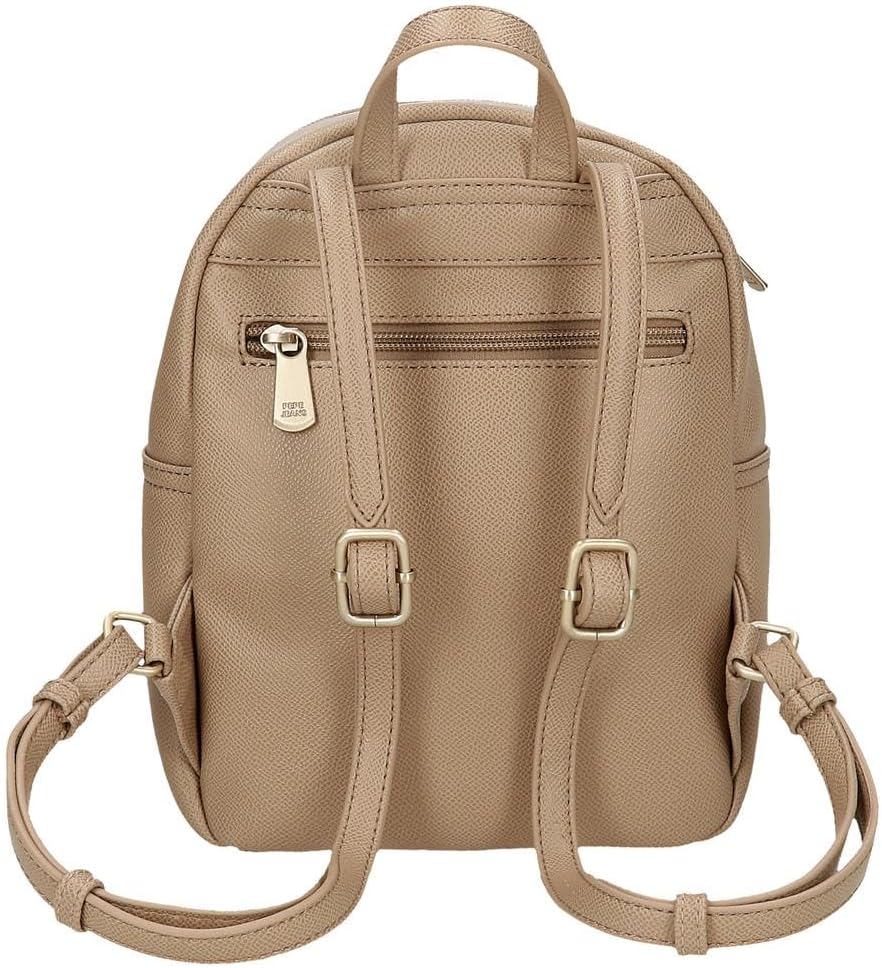 Detalle de Pepe Jeans Elia Zaino Casual in pelle sintetica: pratico stile urbano in PU con cinghie regolabili