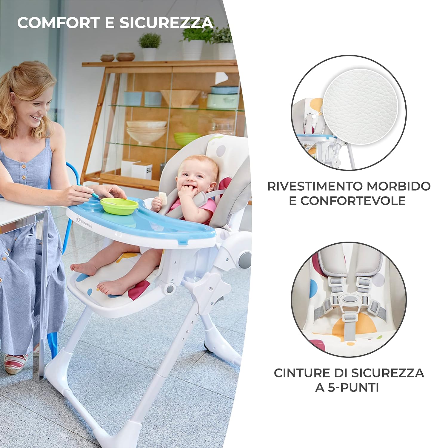 Thumbnail 6 de Kinderkraft YUMMY seggiolone 6 mesi 👶