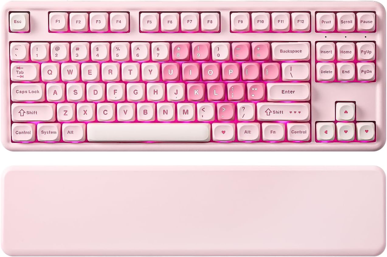 Imagen de YUNZII B87 Wireless Mechanical Keyboard with 87-Key TKL, QMK/VIA, Gasket Mount, and Hot-Swap RGB en OfertitasTOP