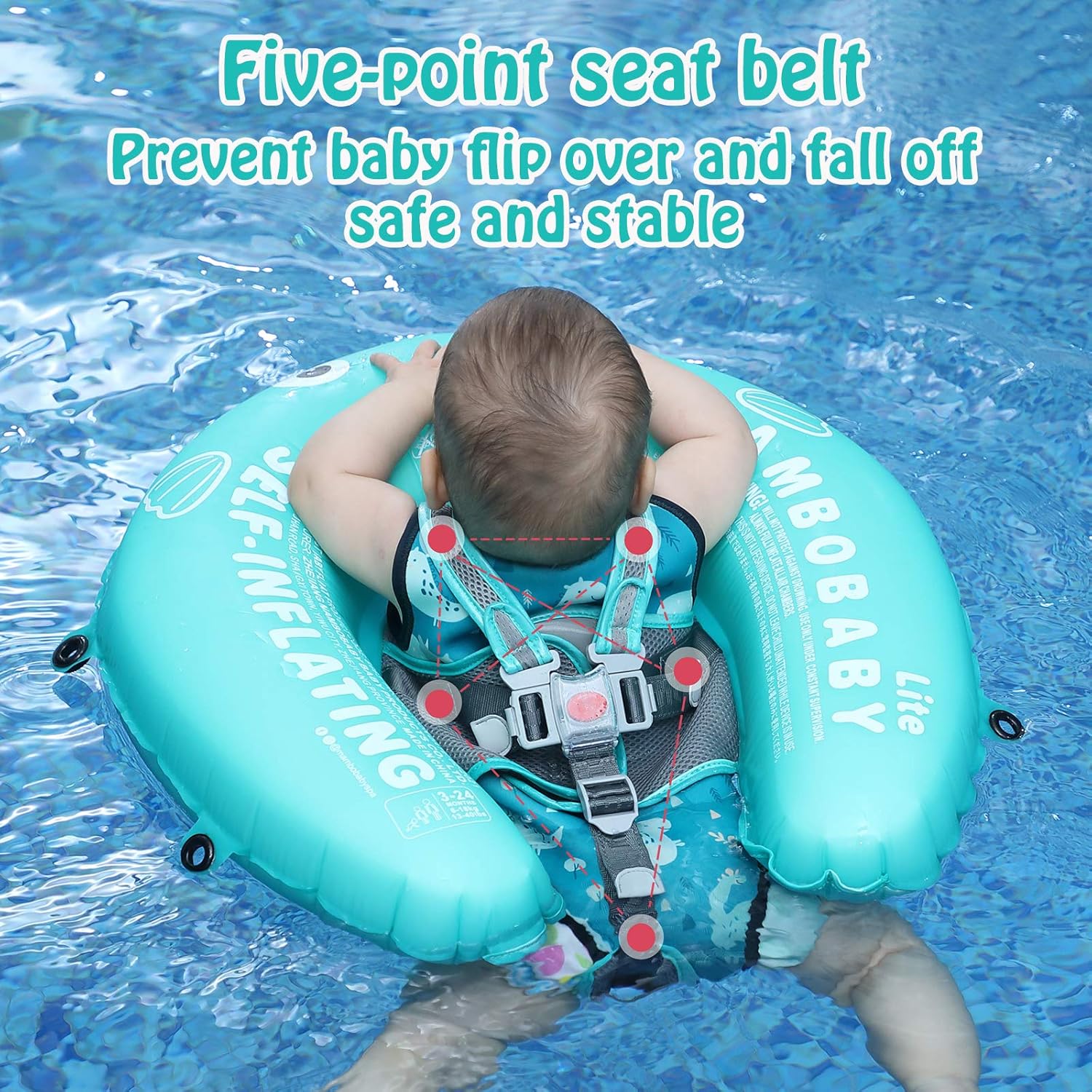 Thumbnail 2 de Mambobaby Float Self-Inflating Baby Swim Float with Canopy (Standard Edition)