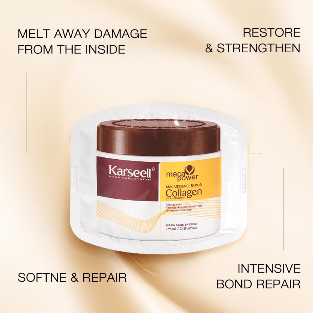 Thumbnail 3 de Karseell Collagen Masque Cheveux – Réparation Intense (25 ml) pour cheveux secs et abîmés