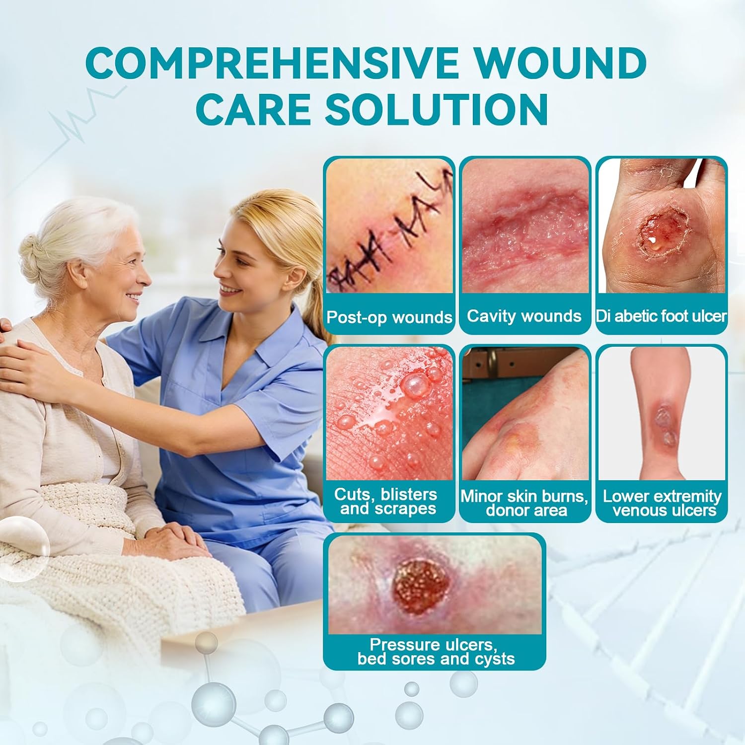 Thumbnail 1 de Dimora Calcium Alginate Wound Dressing 4x4 Patches (10 Sterile Pads)