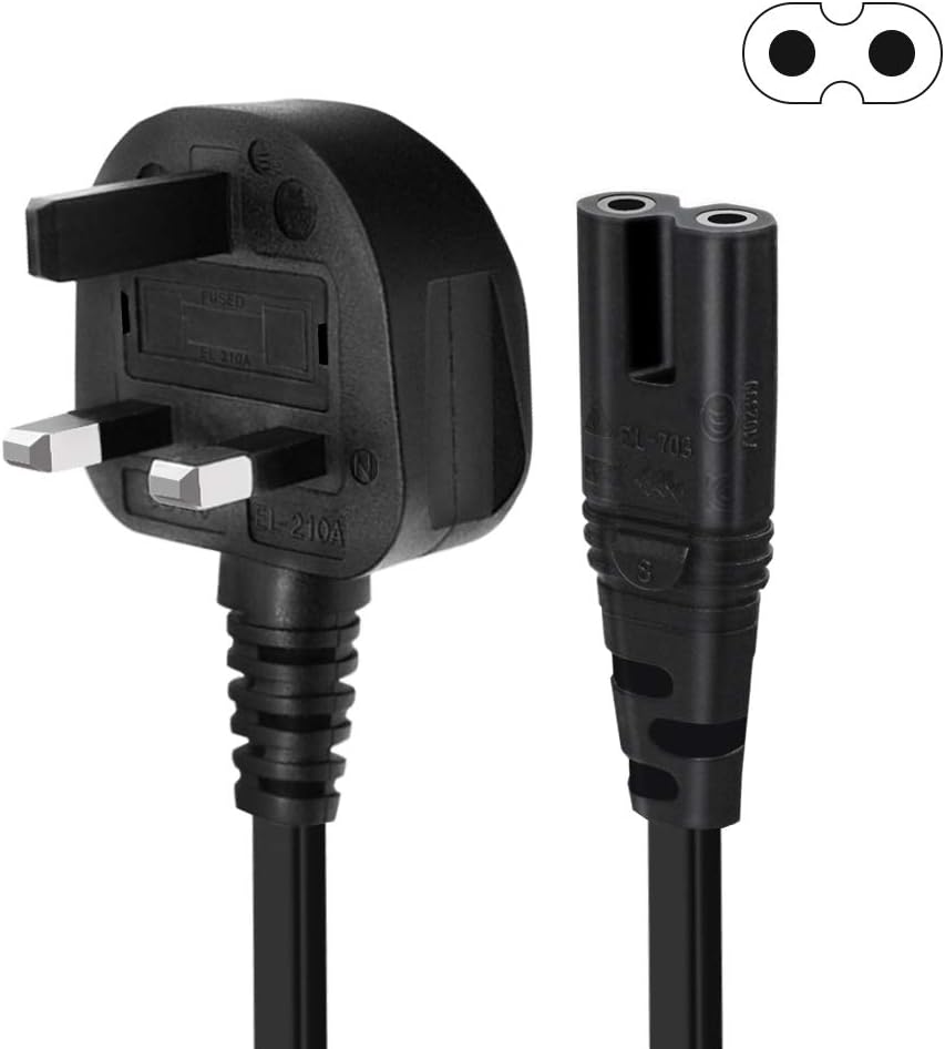 Thumbnail 5 de UXWEN 2 Pin Power Cord Lead 5M