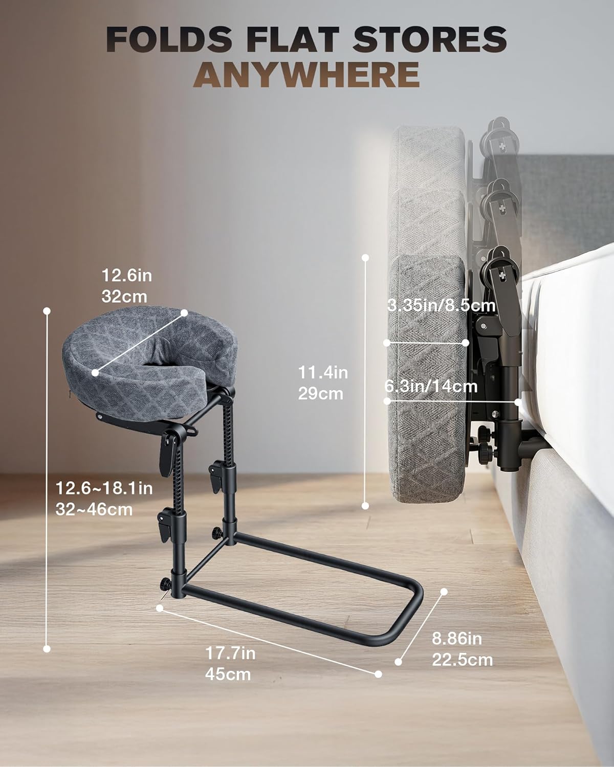 Thumbnail 4 de Aucoza Massage Headrest for Bed — Adjustable face-down massage face cradle