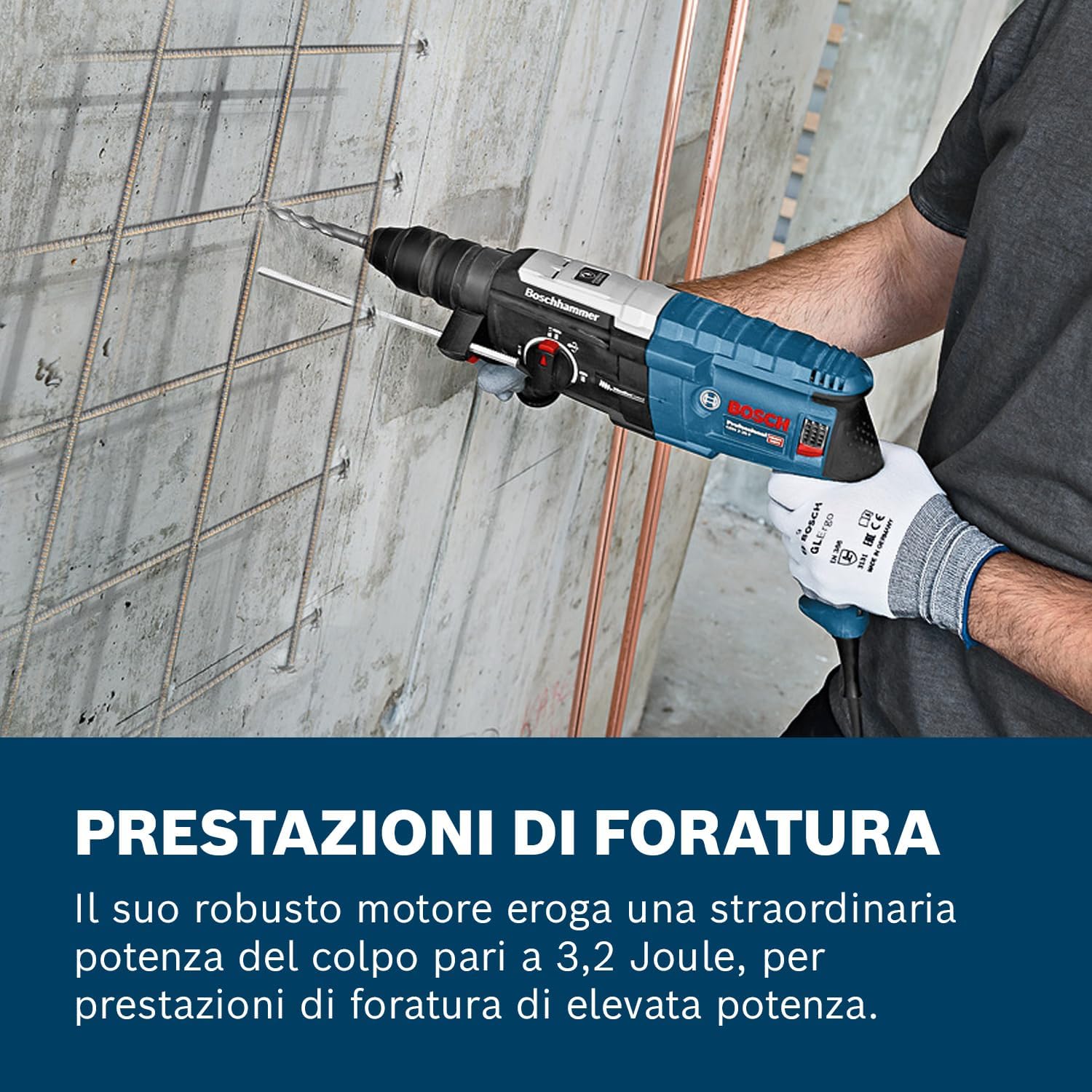 Thumbnail 1 de Bosch Professional GBH 2-28 F (0611267601) – martello perforatore SDS Plus con mandrino autoserrante 13 mm, in L-BOXX