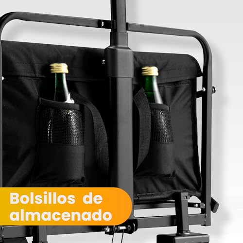 Thumbnail 5 de JUPPLIES Carro plegable con ruedas grandes Todoterreno (hasta 75 kg) para playa, jardín y supermercado