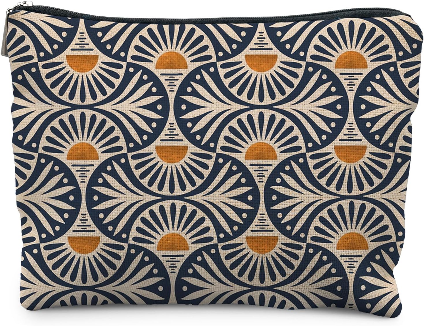 Detalle de RYYCDOI Boho Sunset Leaf Makeup Bag
