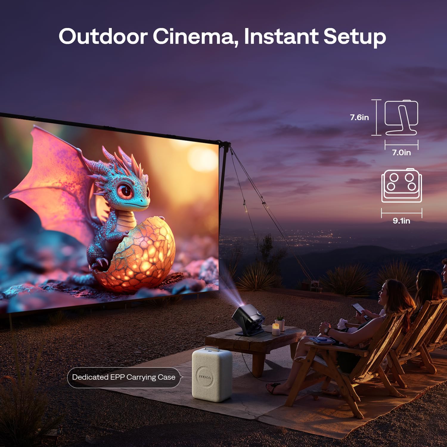 Thumbnail 4 de Aurzen BOOM mini 20W smart movie projector 📽