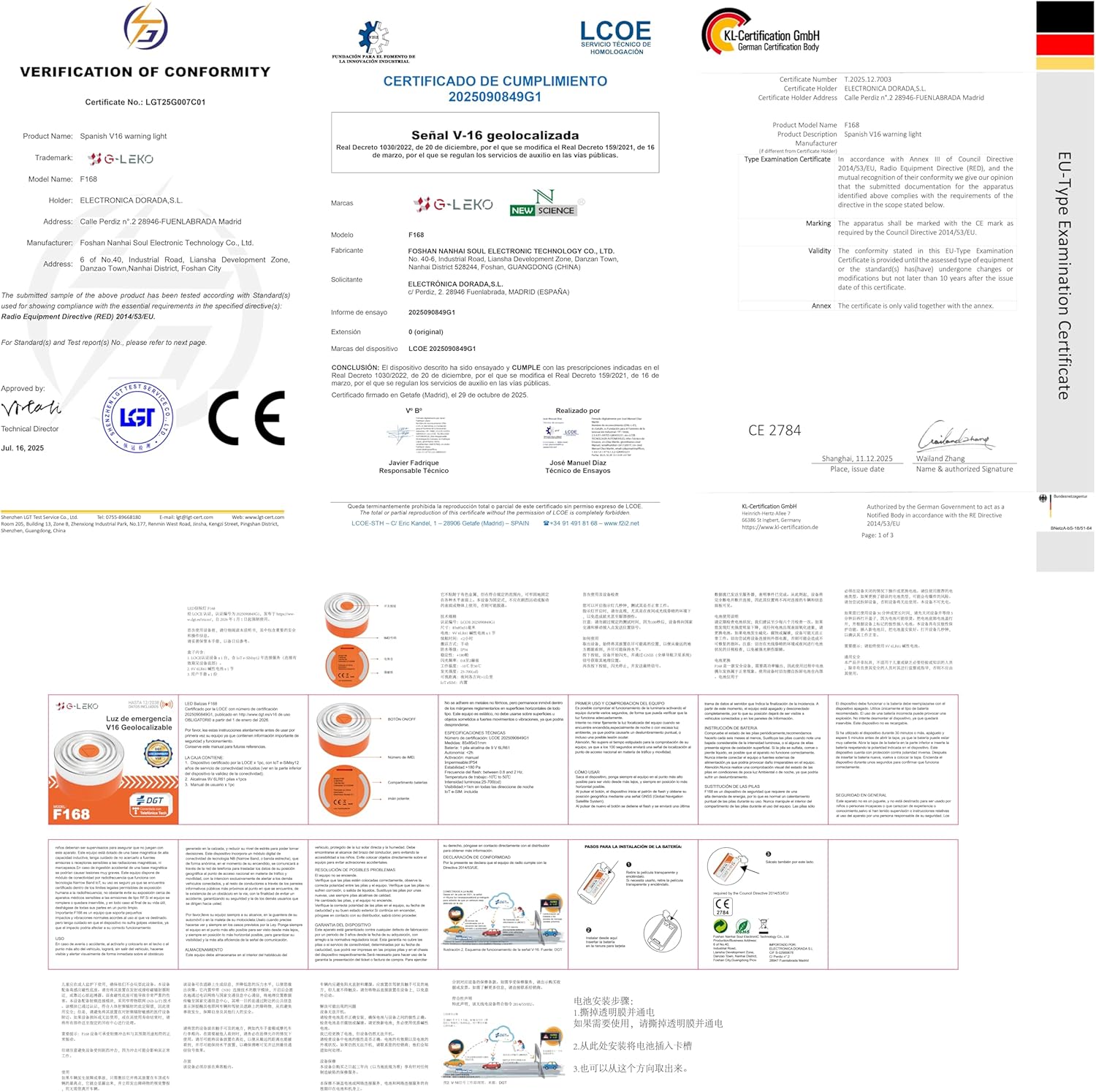 Thumbnail 2 de G-LEKO V16 Luz Emergencia 1km 📺