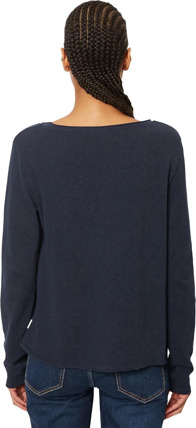 Thumbnail 2 de Marc O’Polo Damen Langarmshirt aus Bio-Baumwolle mit Logo im Regular Fit