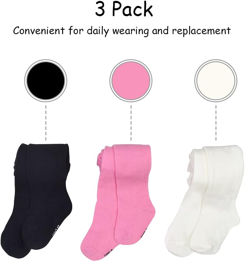 Thumbnail 5 de SPTRAMLE Baby-Strumpfhosen Set (3 Paar) für Mädchen – Baumwolle, Größen 56–62 bis 74–92