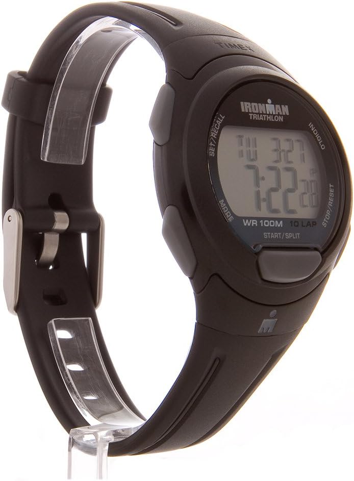 Detalle de Timex Ironman T5K608 Digitaluhr für Herren – 39 mm, Schwarz, Kunststoff-Armband