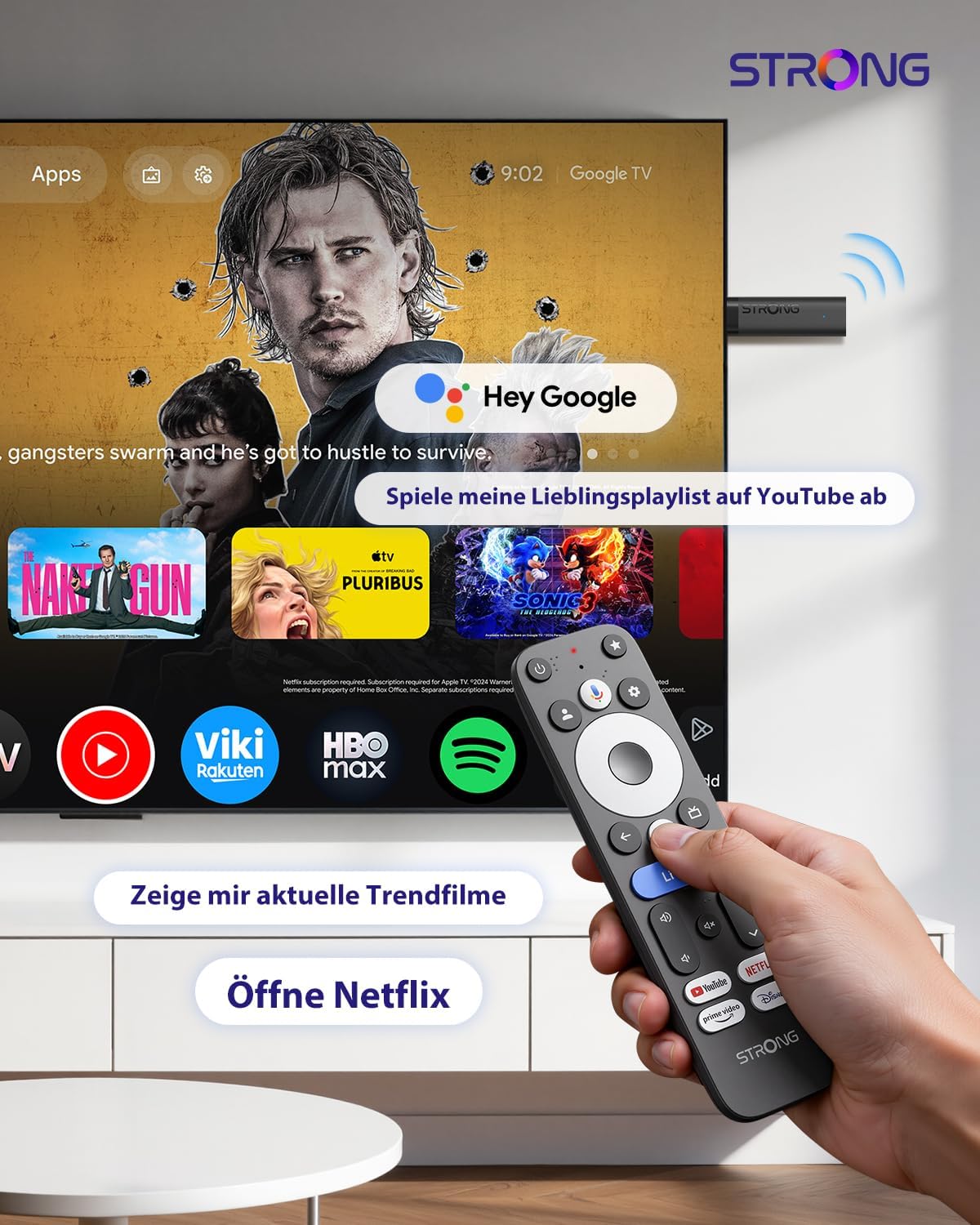 Thumbnail 6 de STRONG LEAP-NOVA-X Streaming TV Stick – 4K Ultra HD, Android 14, Wi‑Fi 6, HDMI 2.1