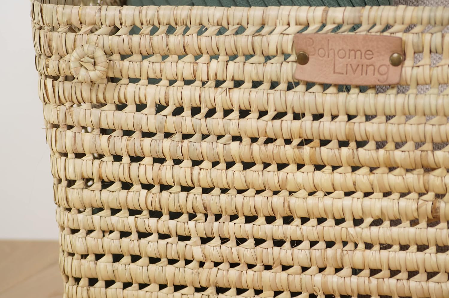 Thumbnail 5 de Bohome Living Coffre de Rangement en Osier Tressé 60 cm – Malle et Panier Déco Bohème Chic, naturel et personnalisable