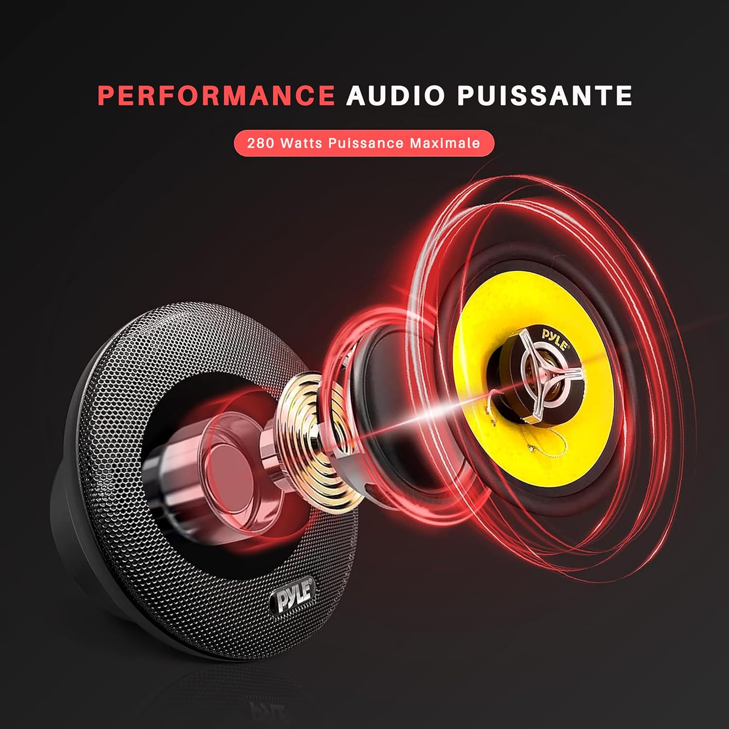 Thumbnail 1 de Pyle 3 Voies 16,5 cm coaxial 280W