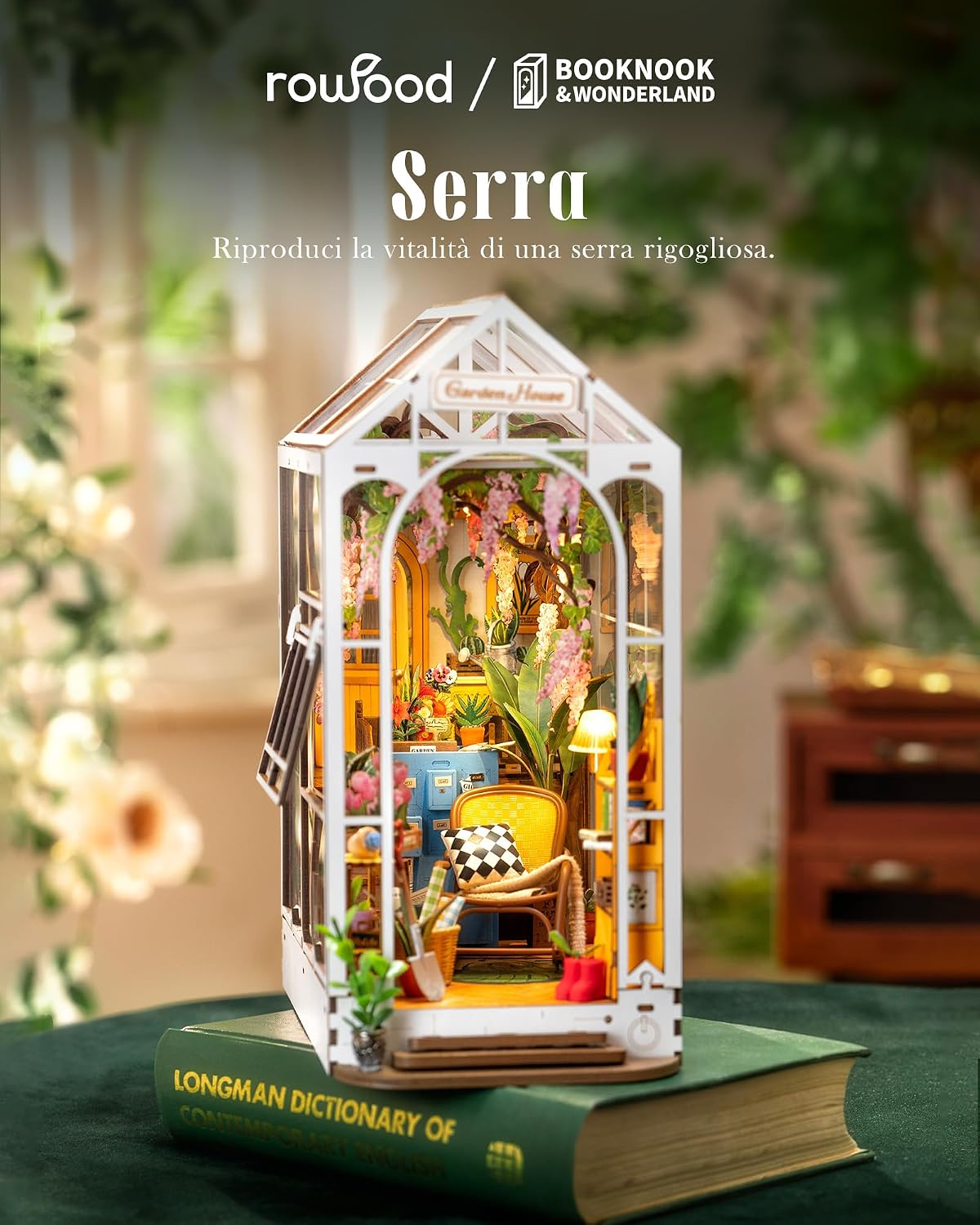 Thumbnail 4 de ROWOOD Book Nook Kit Serra: Puzzle 3D in Legno per Adulti da Costruire, Bookend e Decorazione fai-da-te