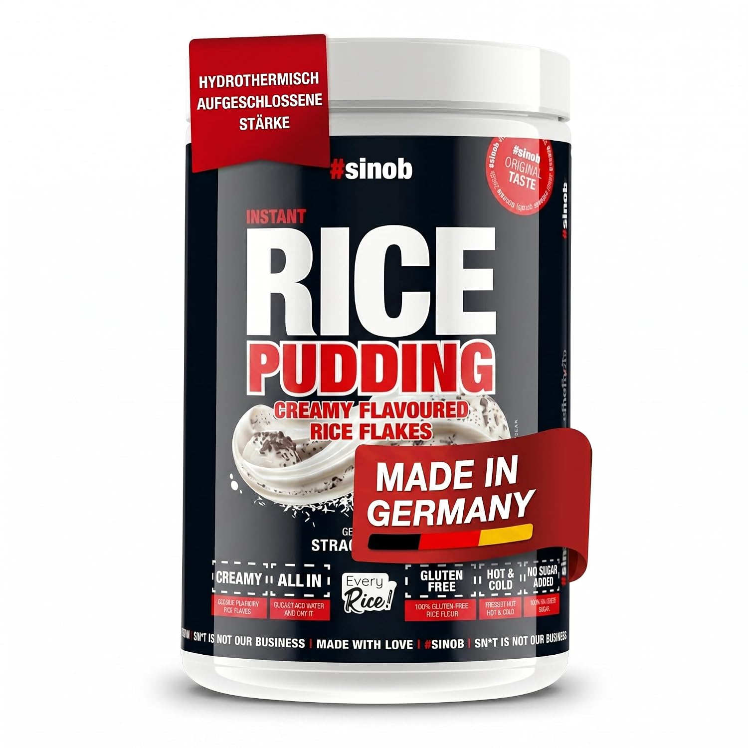 Detalle 1 de Instant Reispudding (Geschmacksneutral) – 1000 g, glutenfrei, vegan