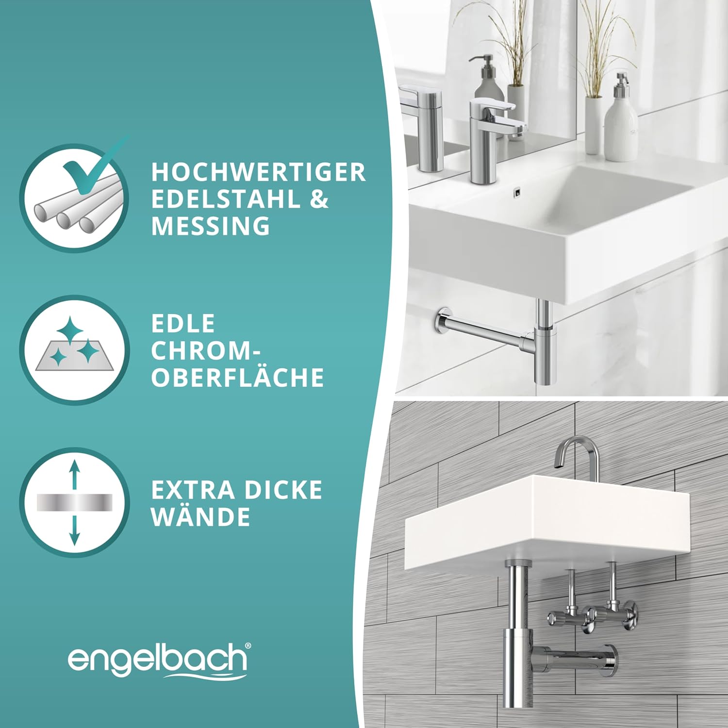 Thumbnail 2 de Engelbach Design Siphon 1 1/4" für Waschbecken