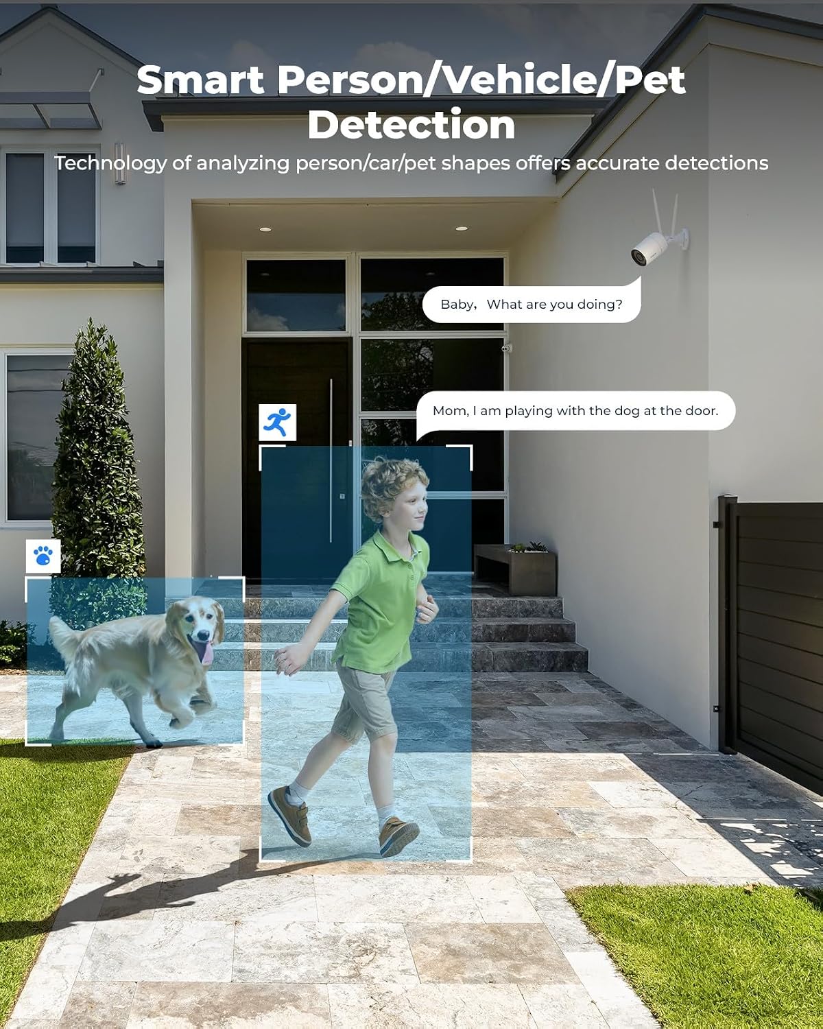 Detalle de Reolink RLC-810WA 4K Wi-Fi 6-övervakningskamera med färgnattsyn