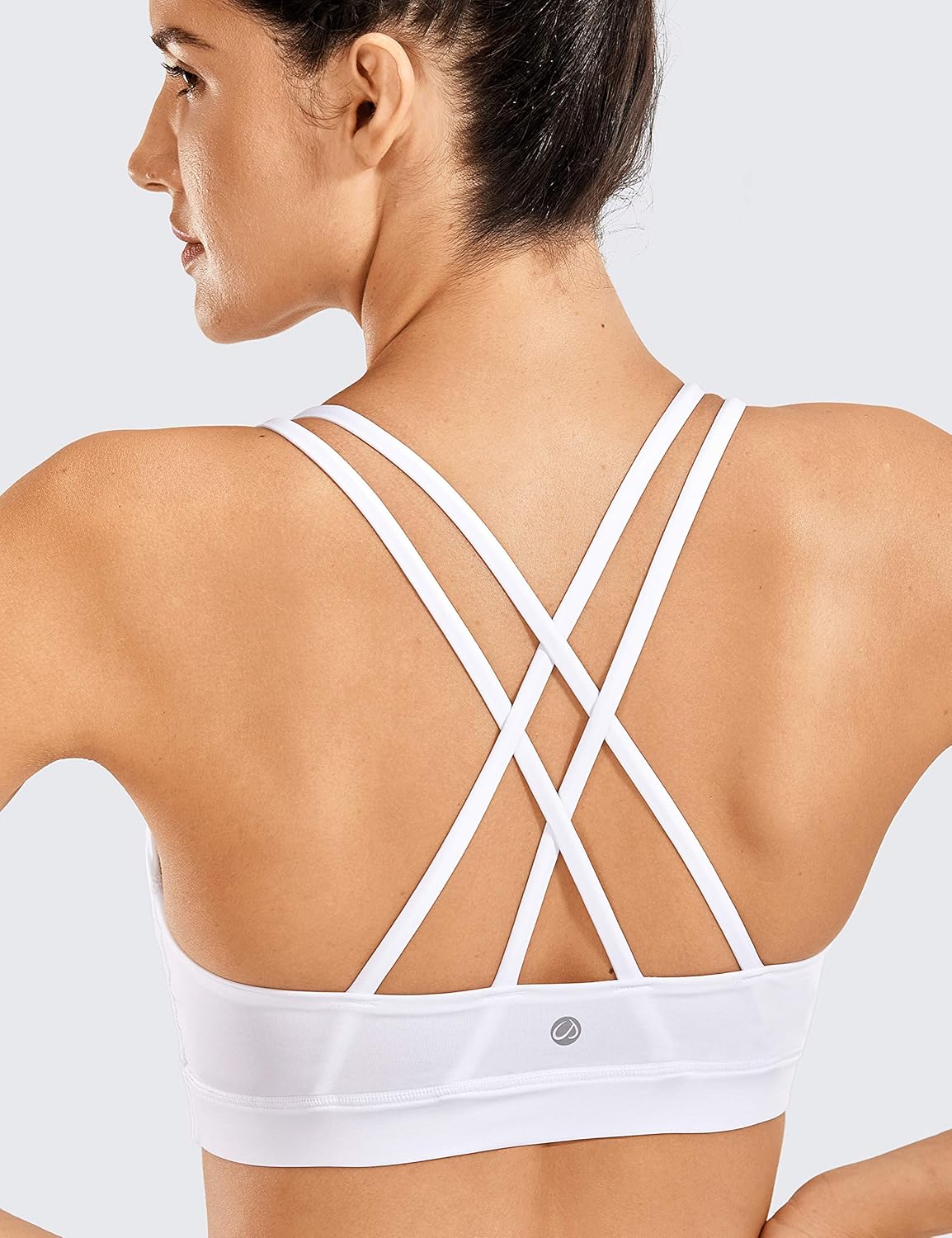 Thumbnail 3 de CRZ YOGA Donna Reggiseno Yoga Imbottito con Supporto Criss Cross Back