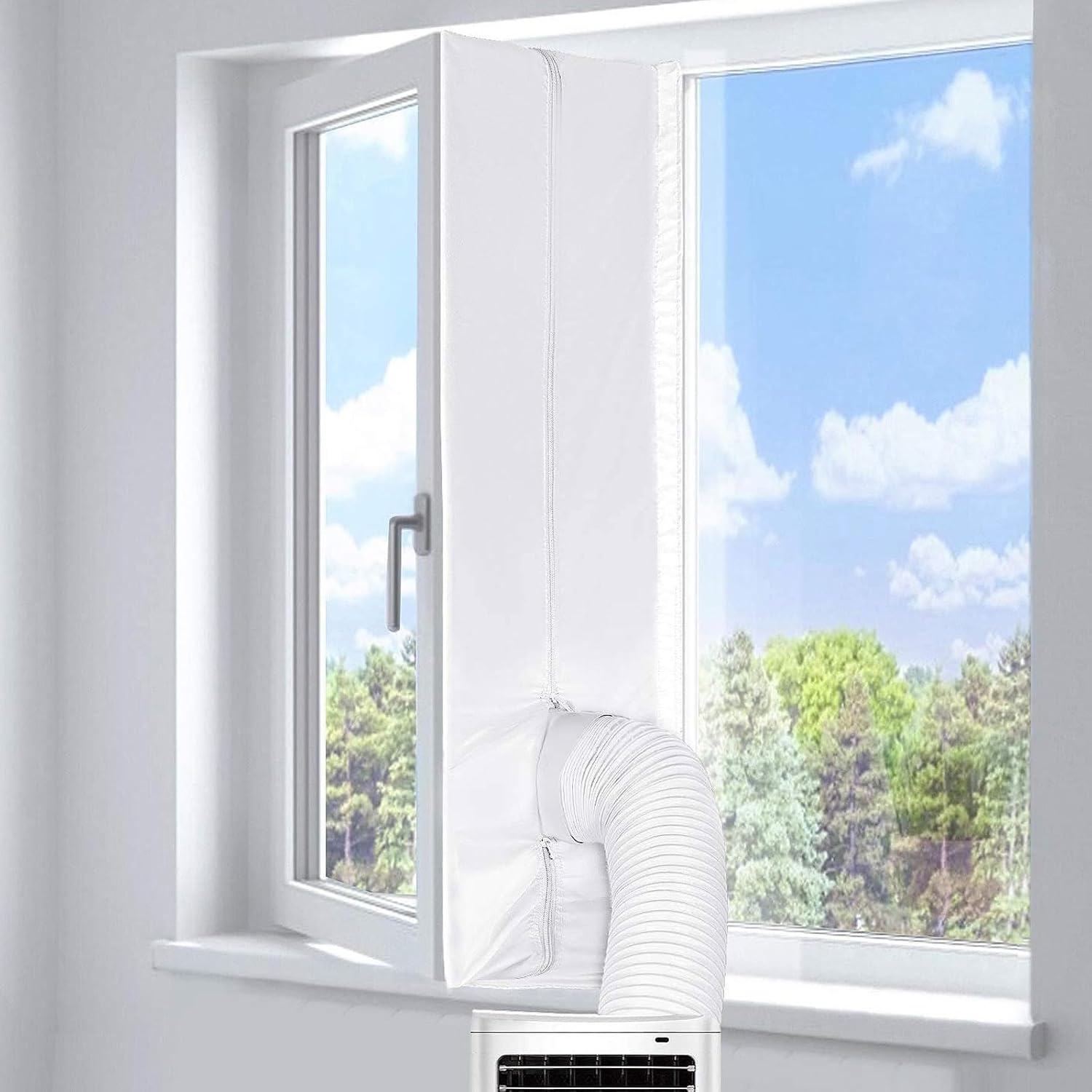 Detalle de Gachiwar HGS1399 fönstertätning för portabel AC, 300 cm, polyester